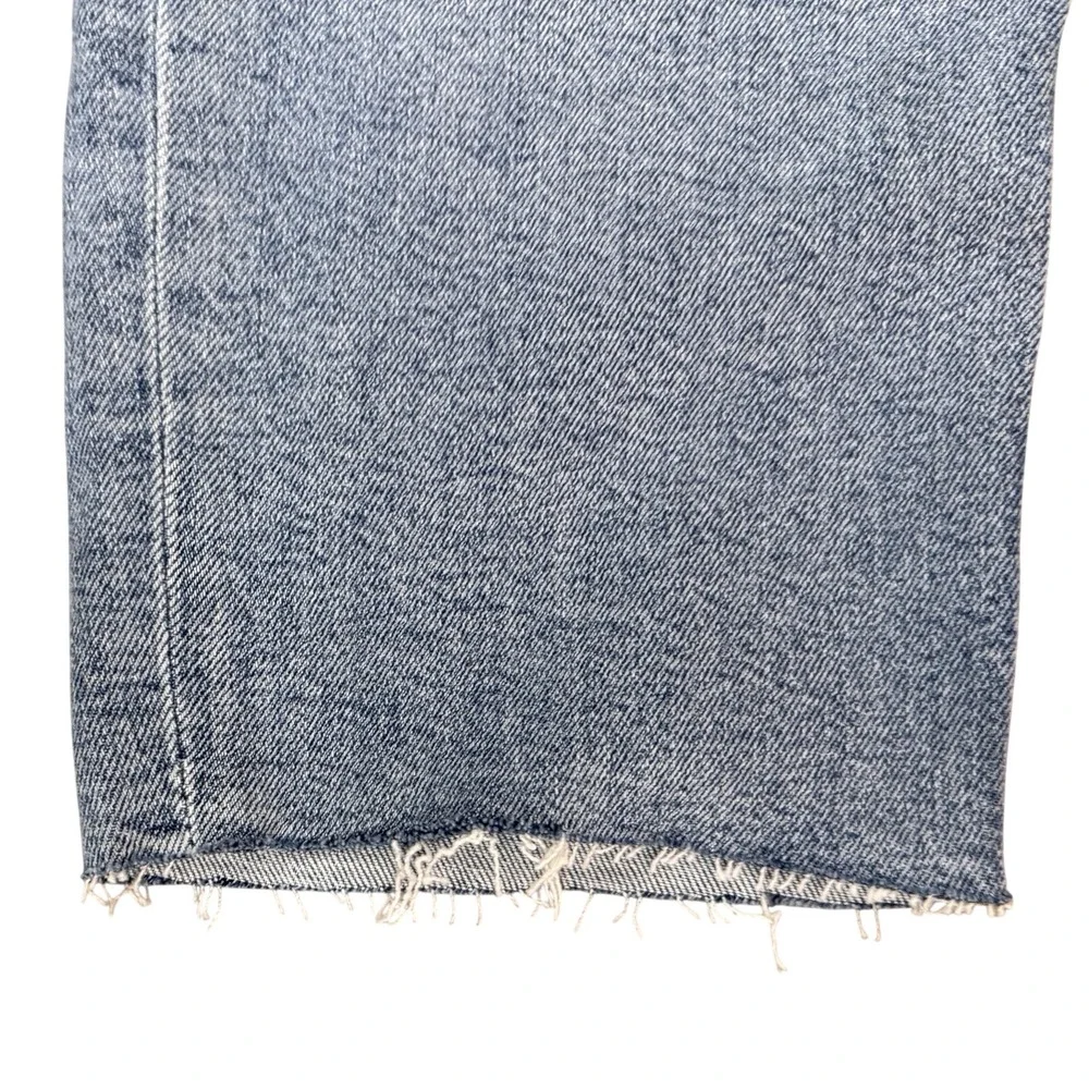 Re/done Jeans‎ Womens Straight High Rise 70s Stove Pipe 32 x 27 Ankle Button Fly